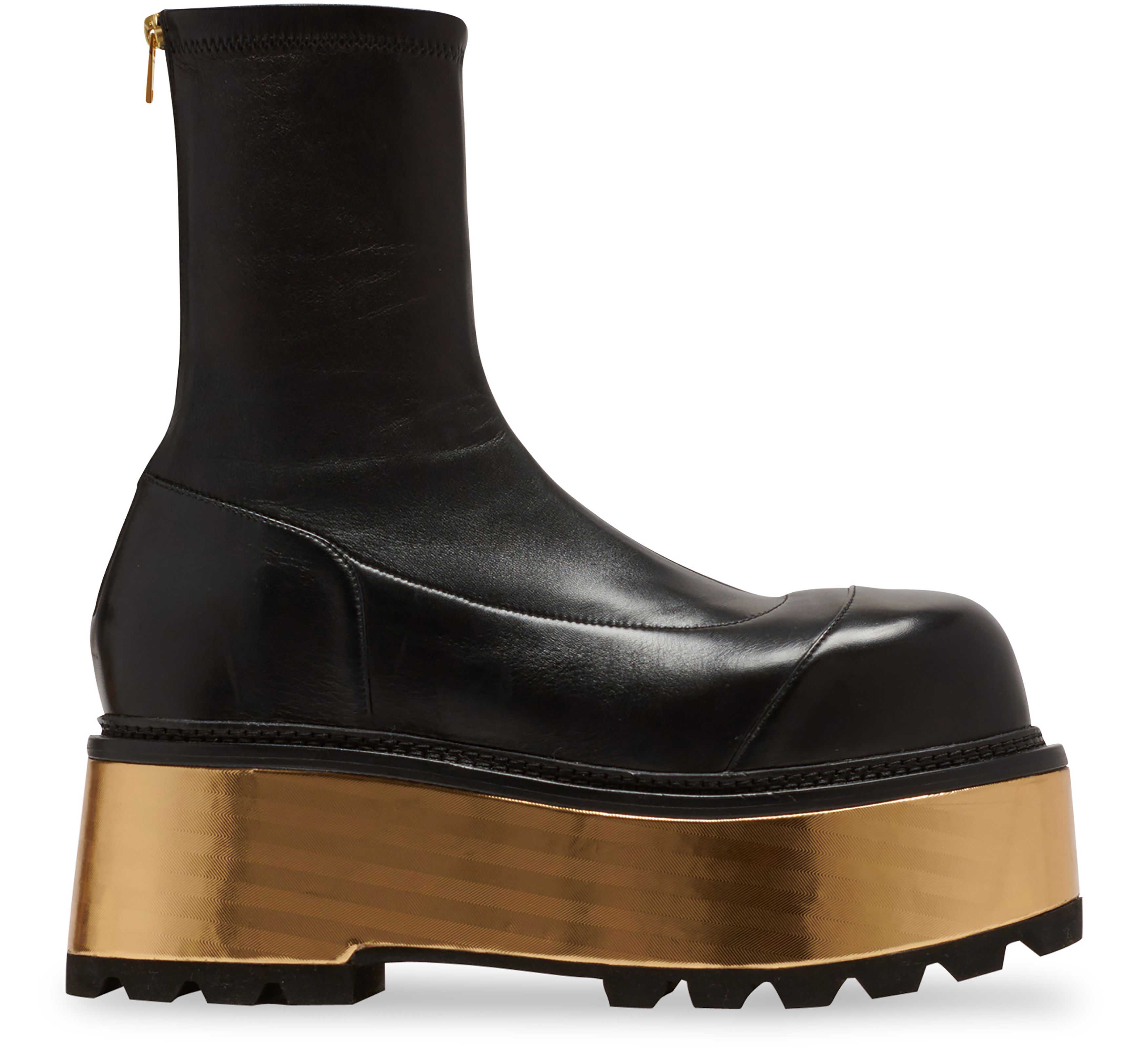 Balmain Leather platform boots