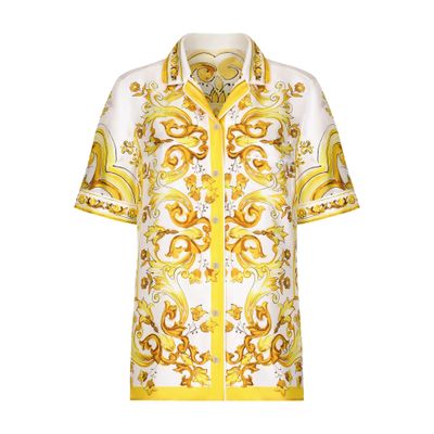 Dolce & Gabbana Majolica short-sleeved shirt