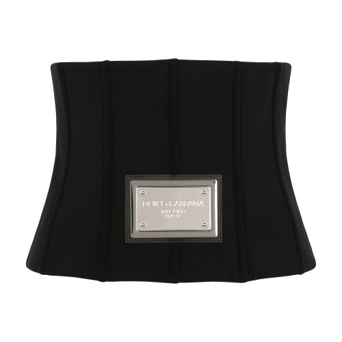 Dolce & Gabbana Technical jersey corset belt