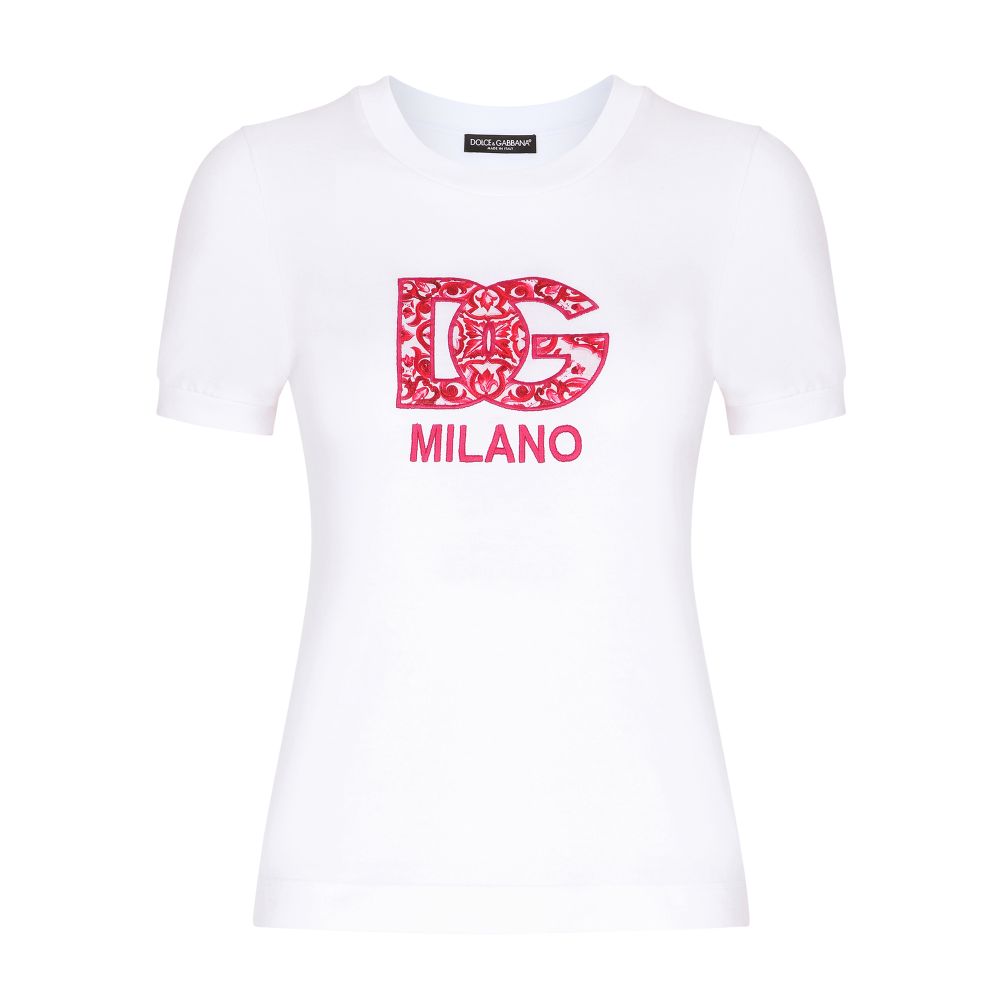 Dolce & Gabbana Jersey T-Shirt with DG Logo Patch