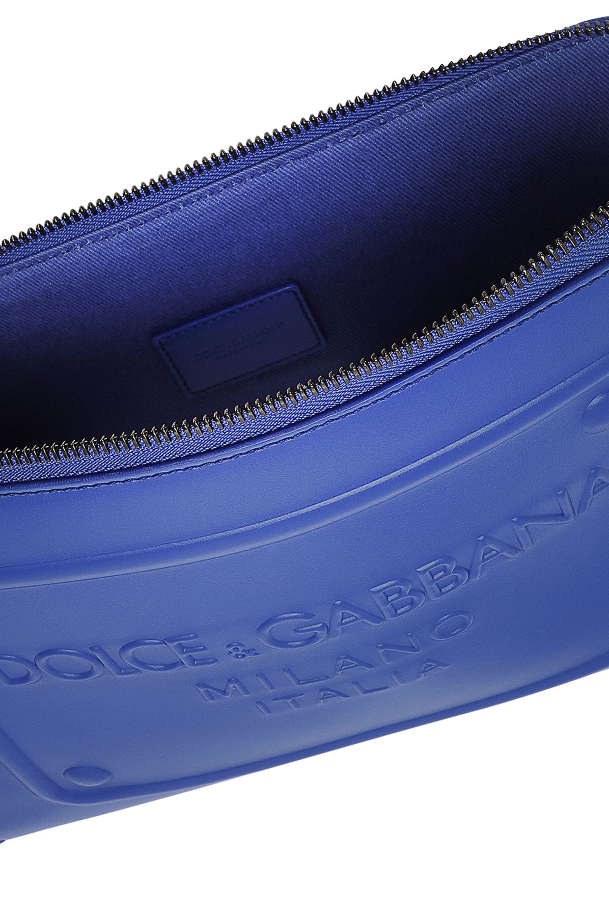 Dolce & Gabbana Small calfskin pouch with logo