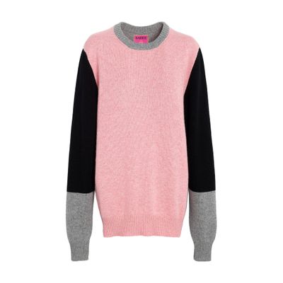 Barrie Cashmere jumper with coloured inserts