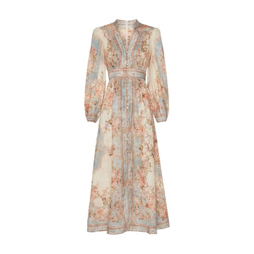 Zimmermann August Plunge Midi Dress