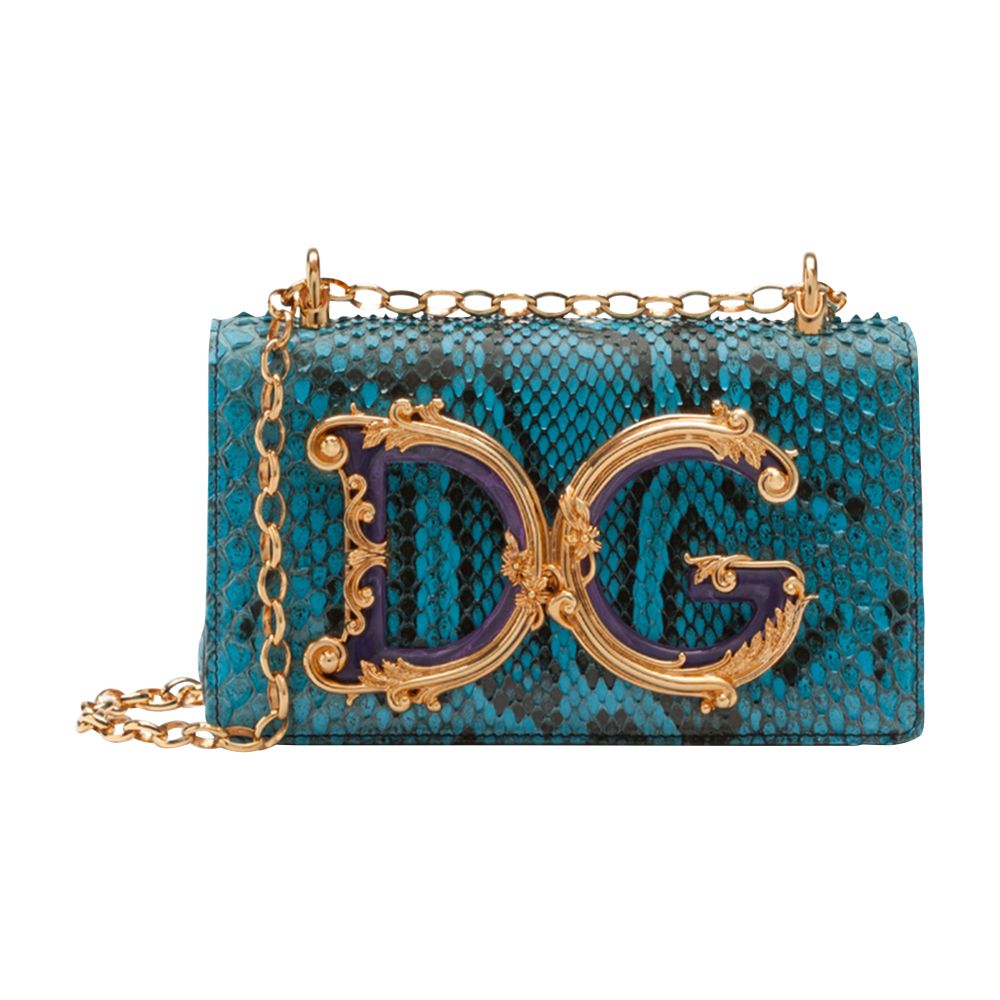 Dolce & Gabbana Python DG Girls phone bag