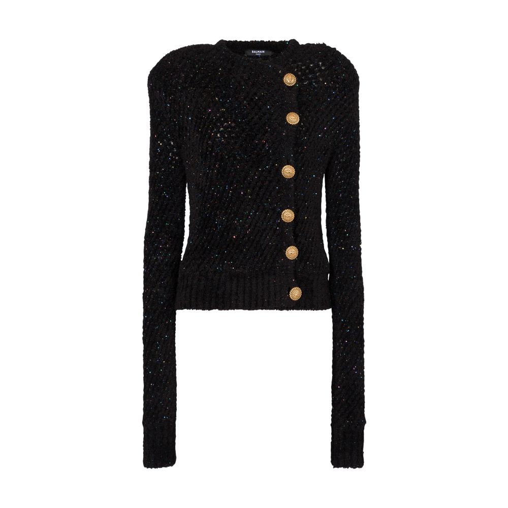 Balmain Double-breasted knit cardigan