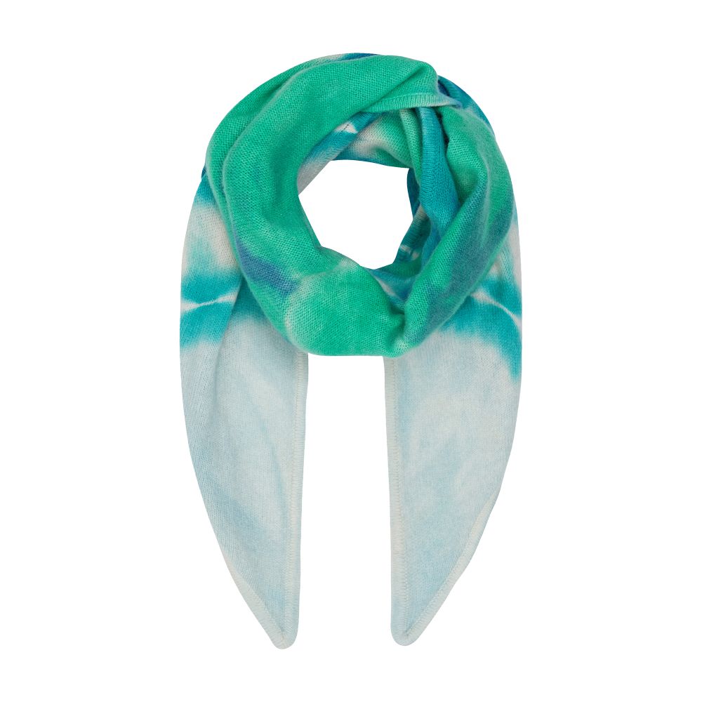  Josh tie-dye cashmere triangular scarf