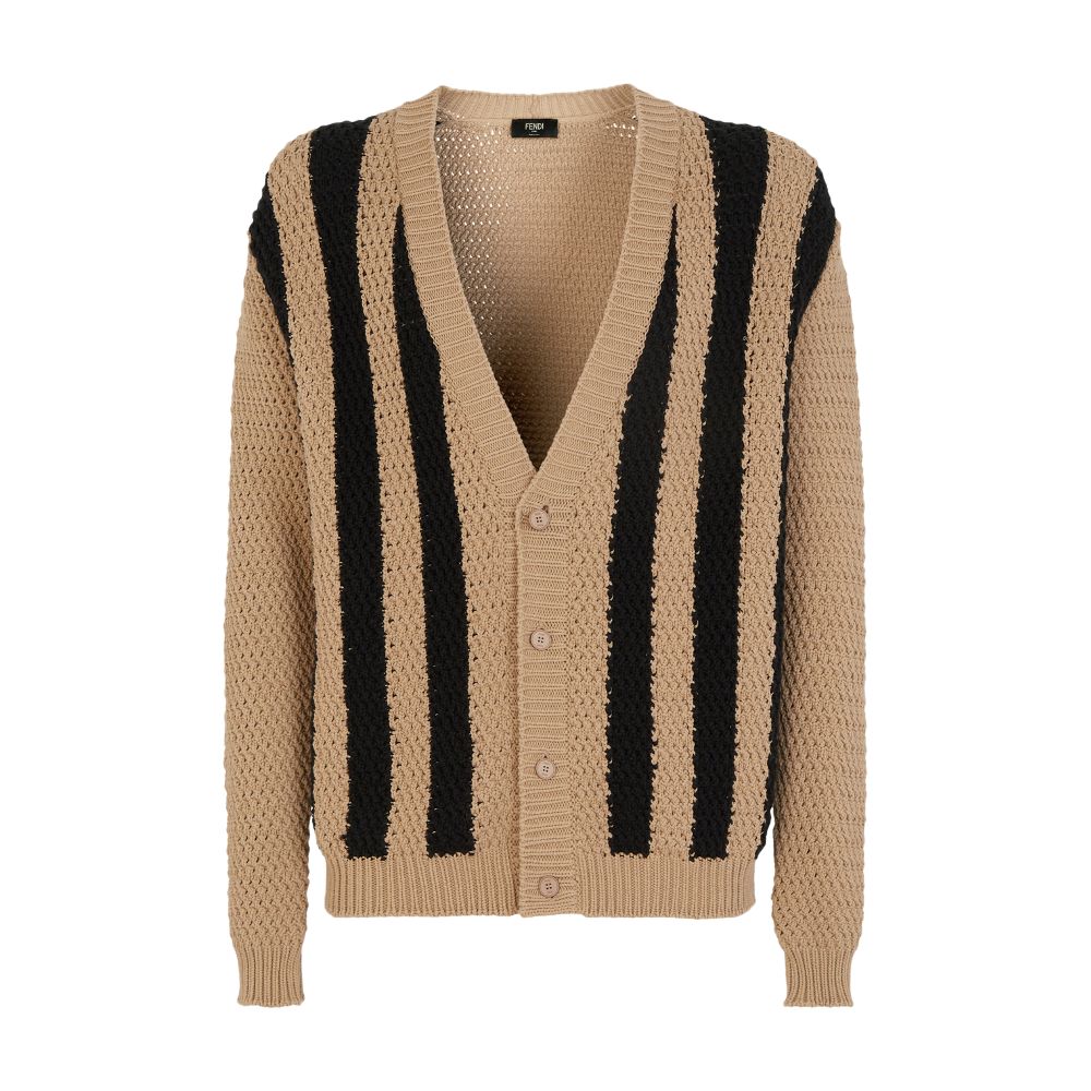 FENDI Long-sleeved, V-neck cardigan