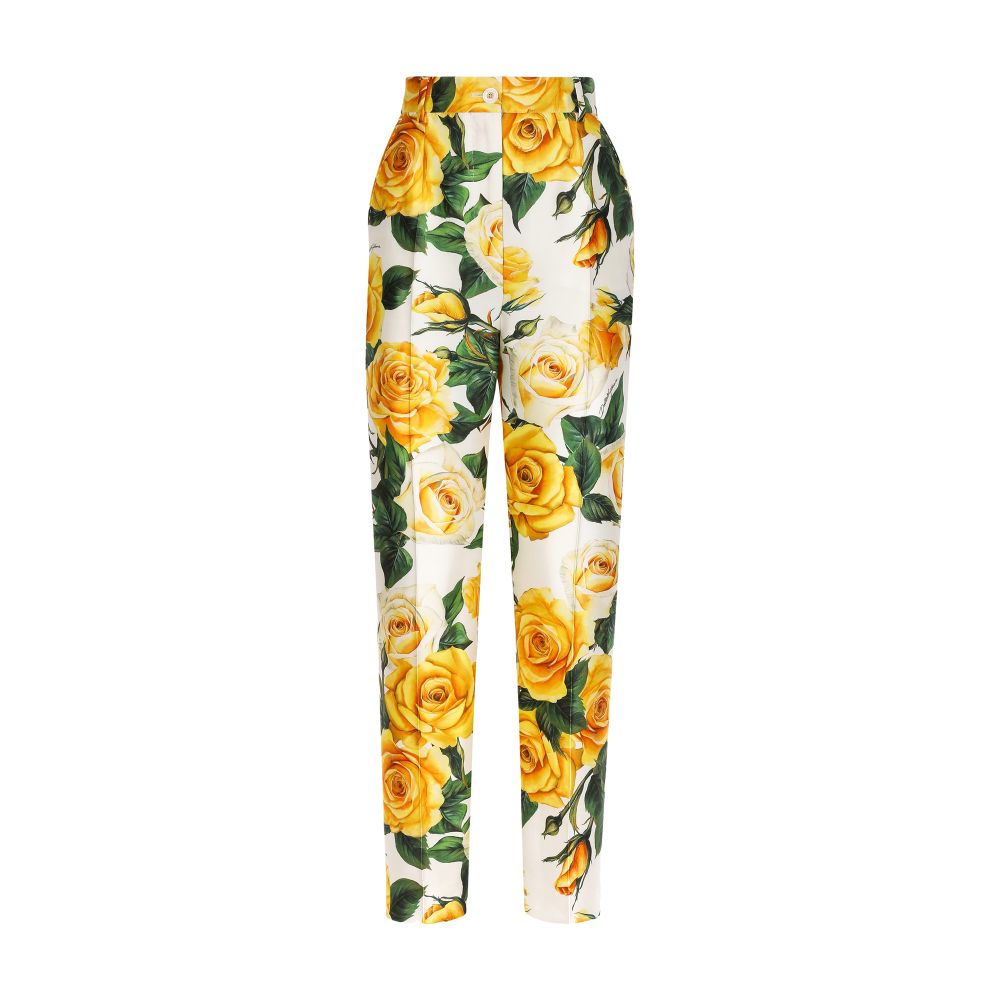 Dolce & Gabbana High-waisted mikado pants