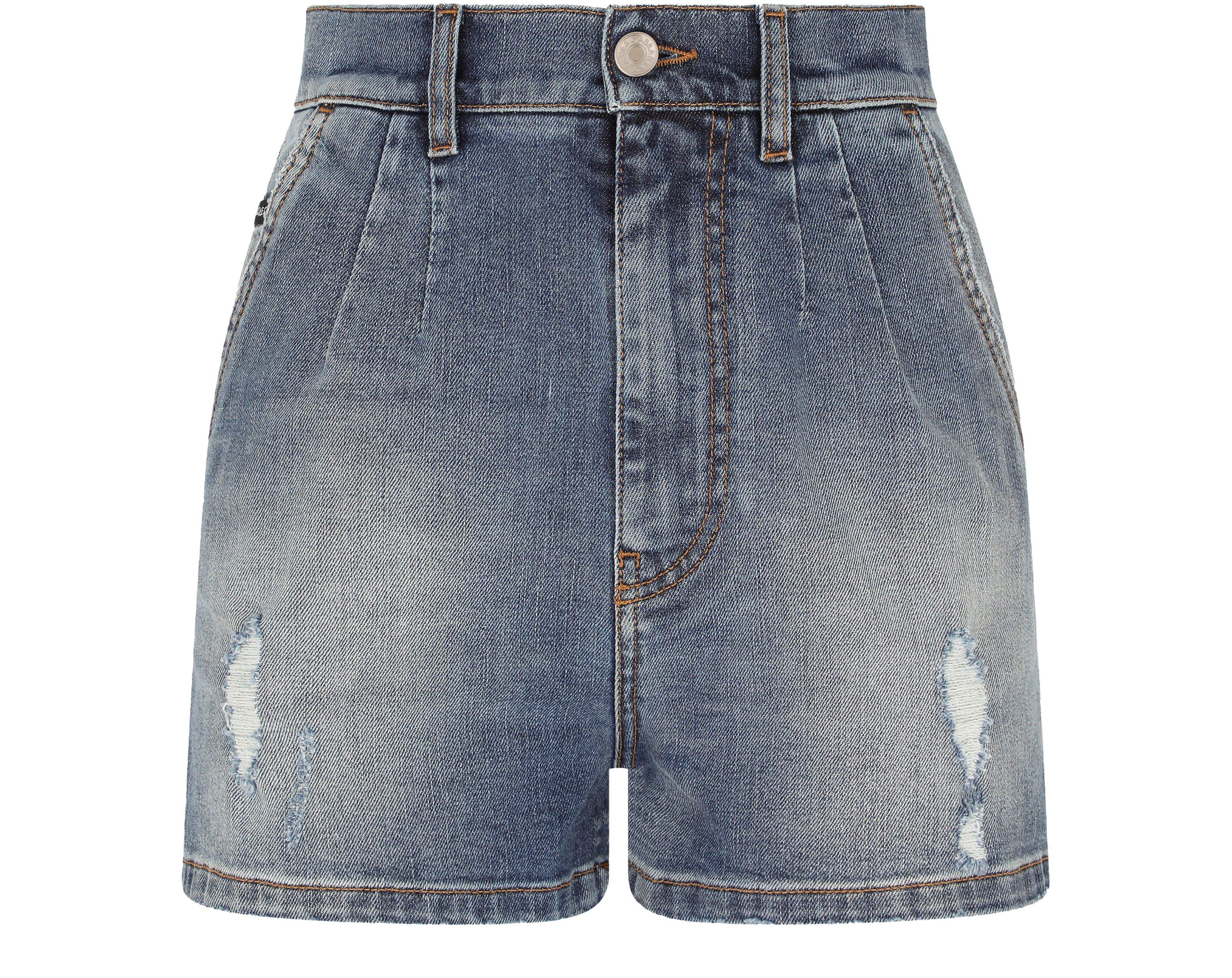 Dolce & Gabbana Denim shorts with ripped details