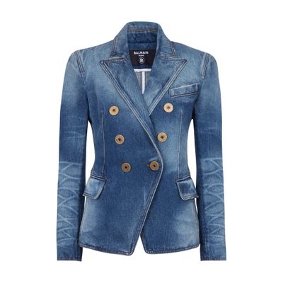 Balmain 6 button denim jacket