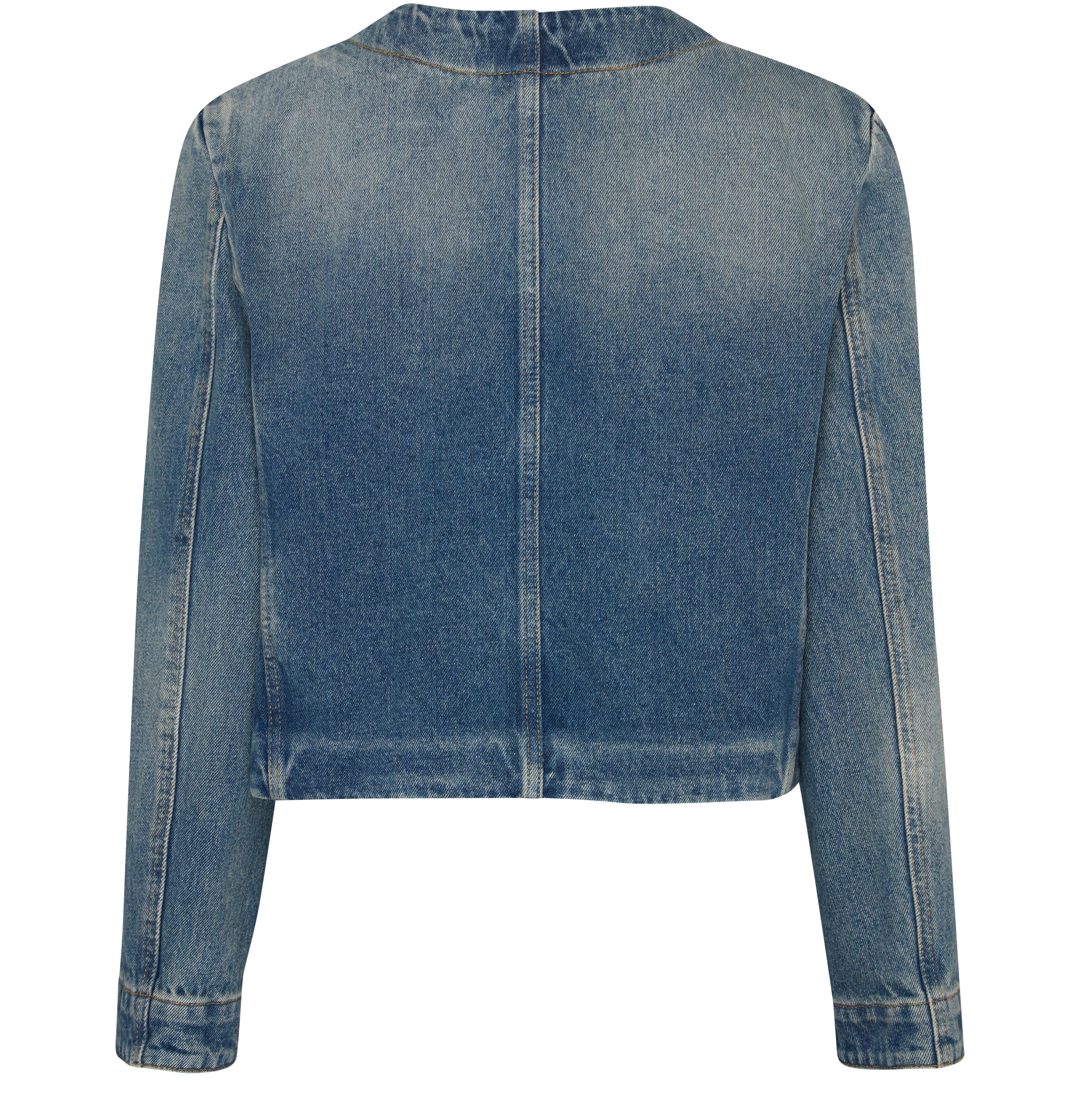 Givenchy Collarless denim jacket