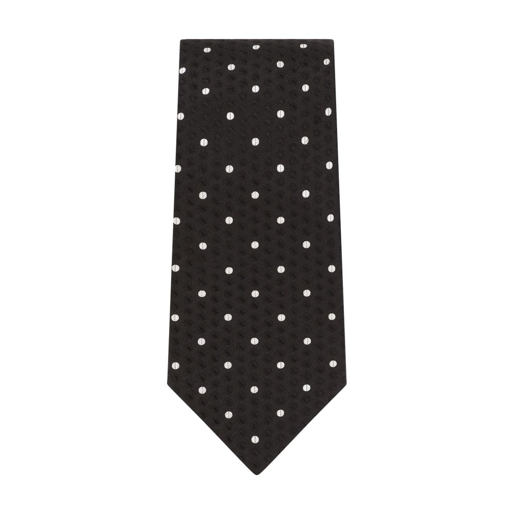 Dolce & Gabbana Micro polka-dot silk jacquard tie