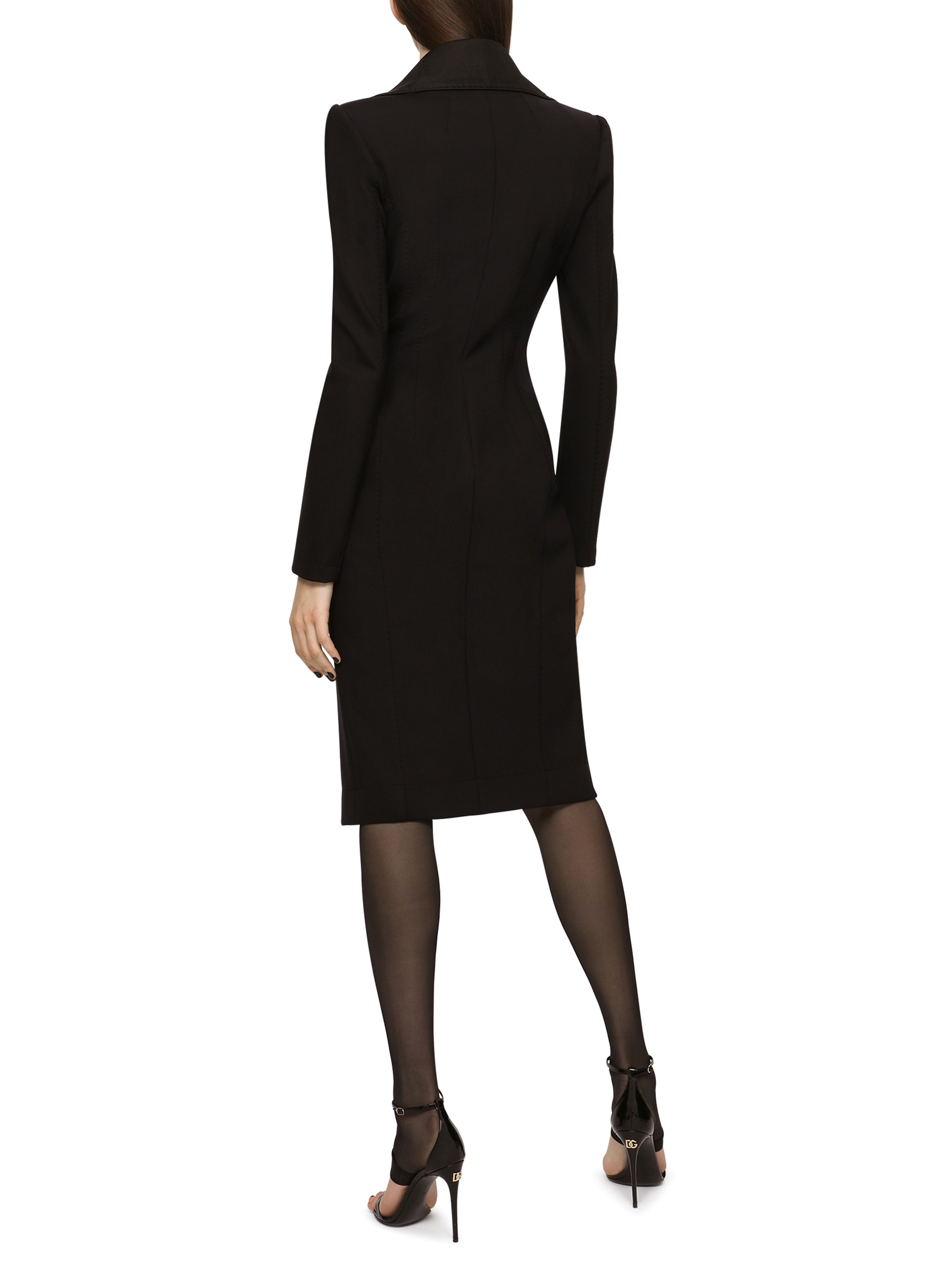 Dolce & Gabbana Technical jersey midi coat dress