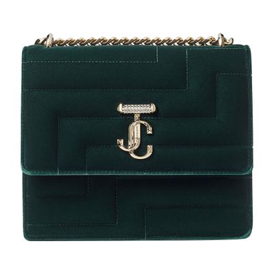 Jimmy Choo Avenue Quad velvet bag