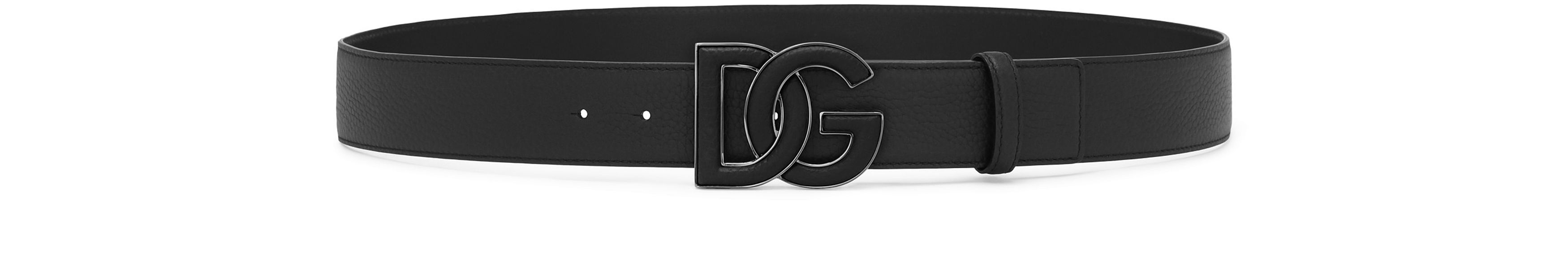 Dolce & Gabbana Calfskin belt with logo