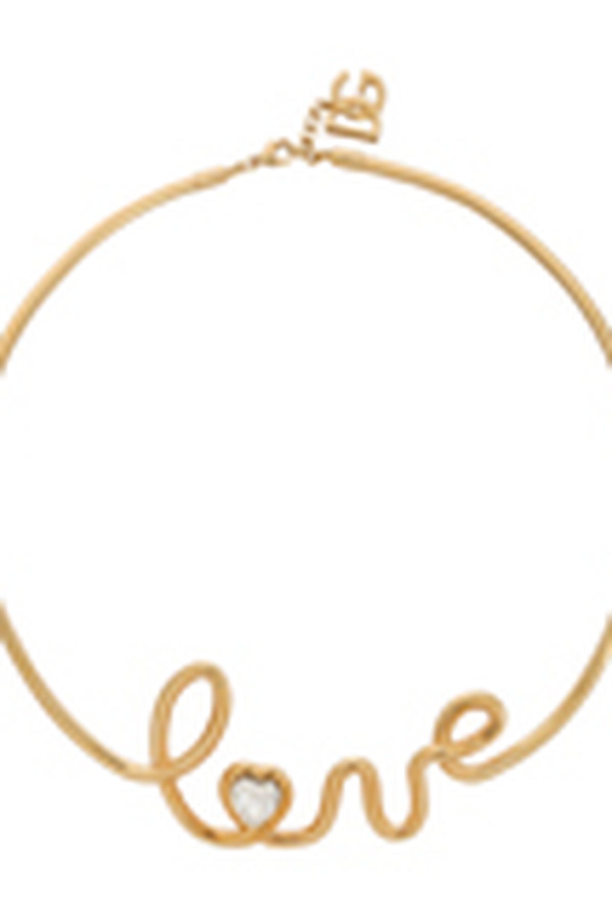 Dolce & Gabbana Semi-rigid necklace with "love" lettering