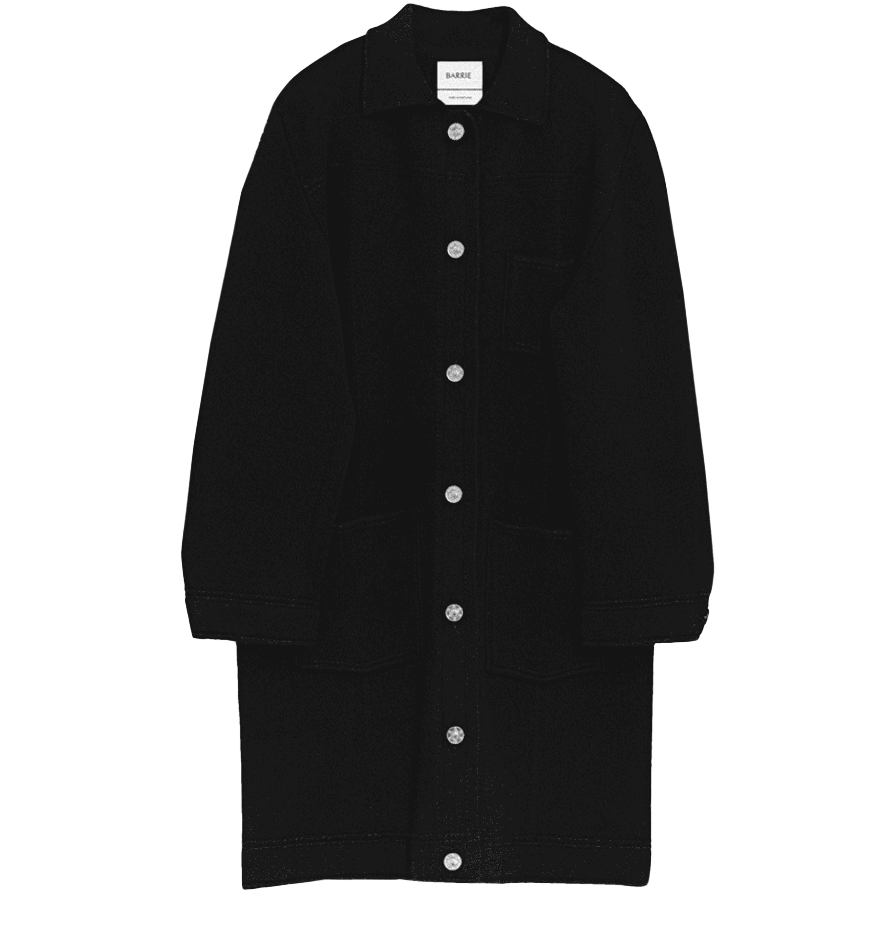 Barrie Denim cashmere and cotton long jacket