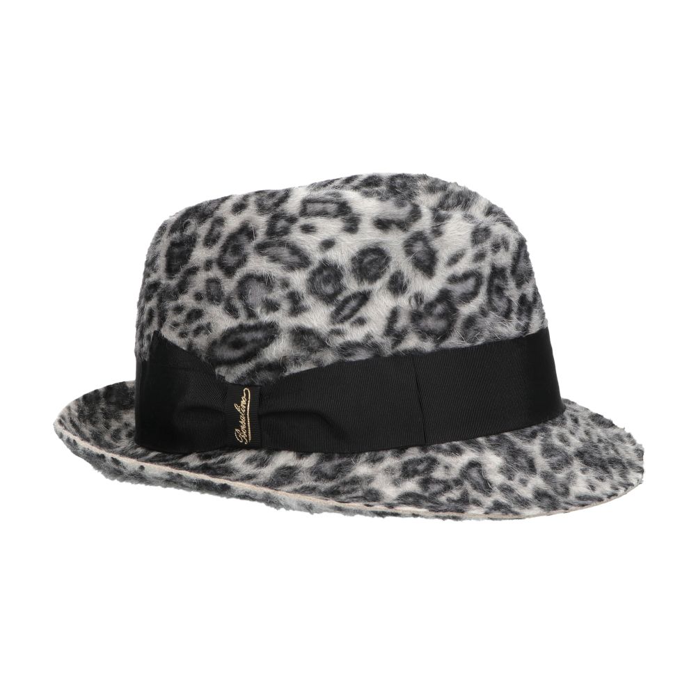 Borsalino Trilby leopard print melusine felt