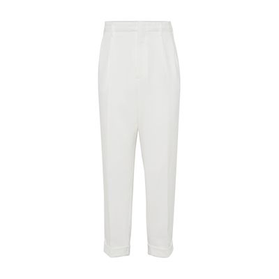 Brunello Cucinelli Relaxed-fit twill trousers