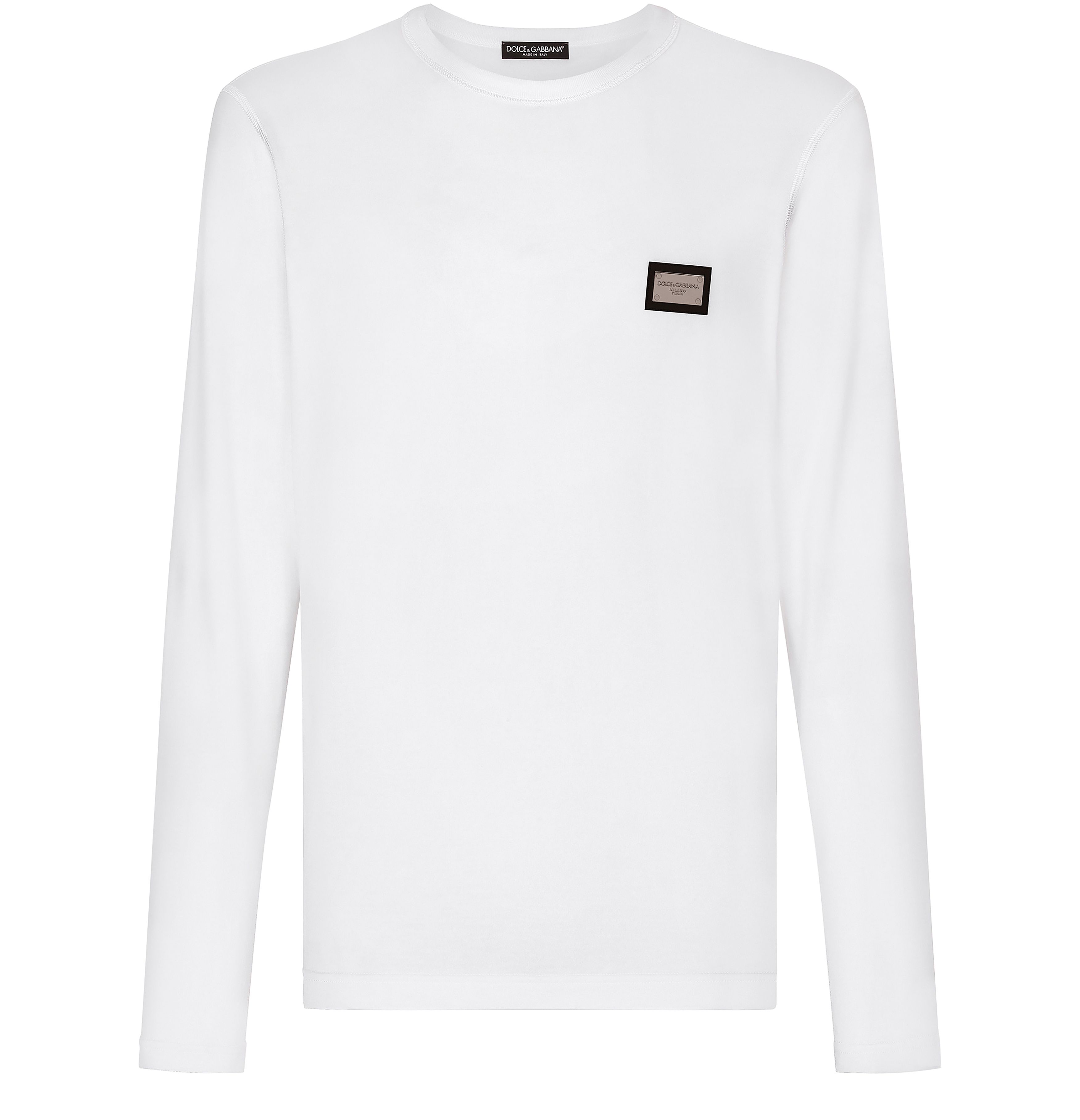 Dolce & Gabbana Long-sleeved T-shirt with logo tag