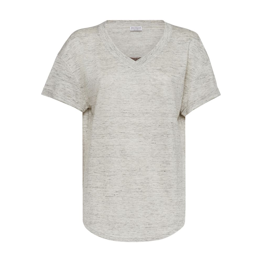 Brunello Cucinelli Linen and silk t-shirt