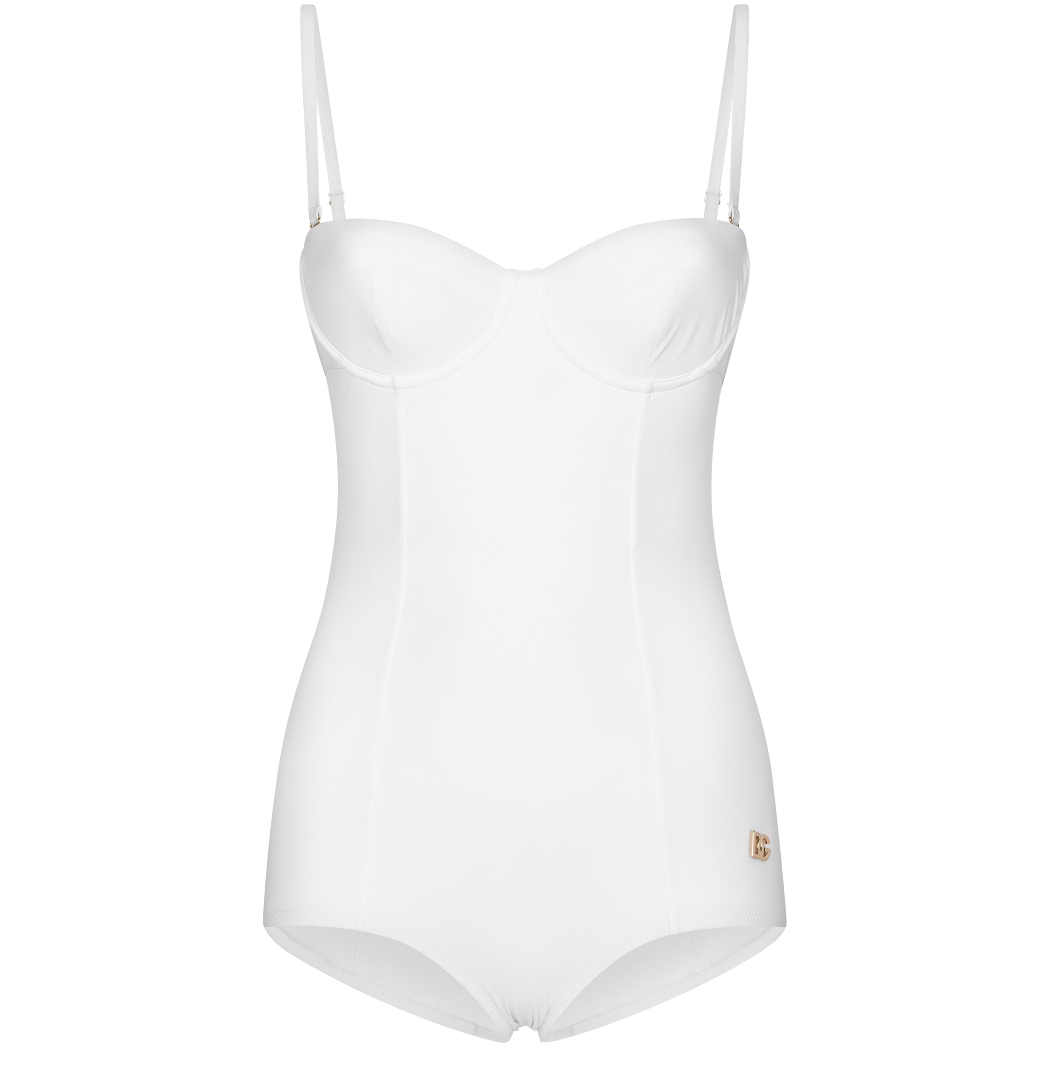 Dolce & Gabbana Full swimsuit with balcony neckline