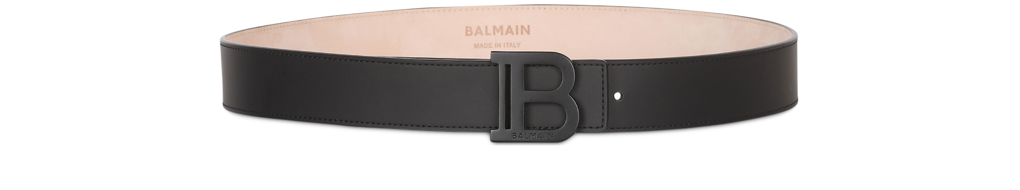 Balmain Smooth leather B-Belt belt