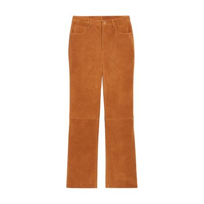  Suede leather trousers