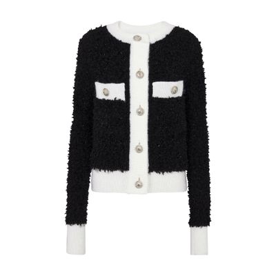 Balmain Textured Knit Cardigan