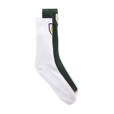 Dolce & Gabbana Cotton jacquard socks with patch