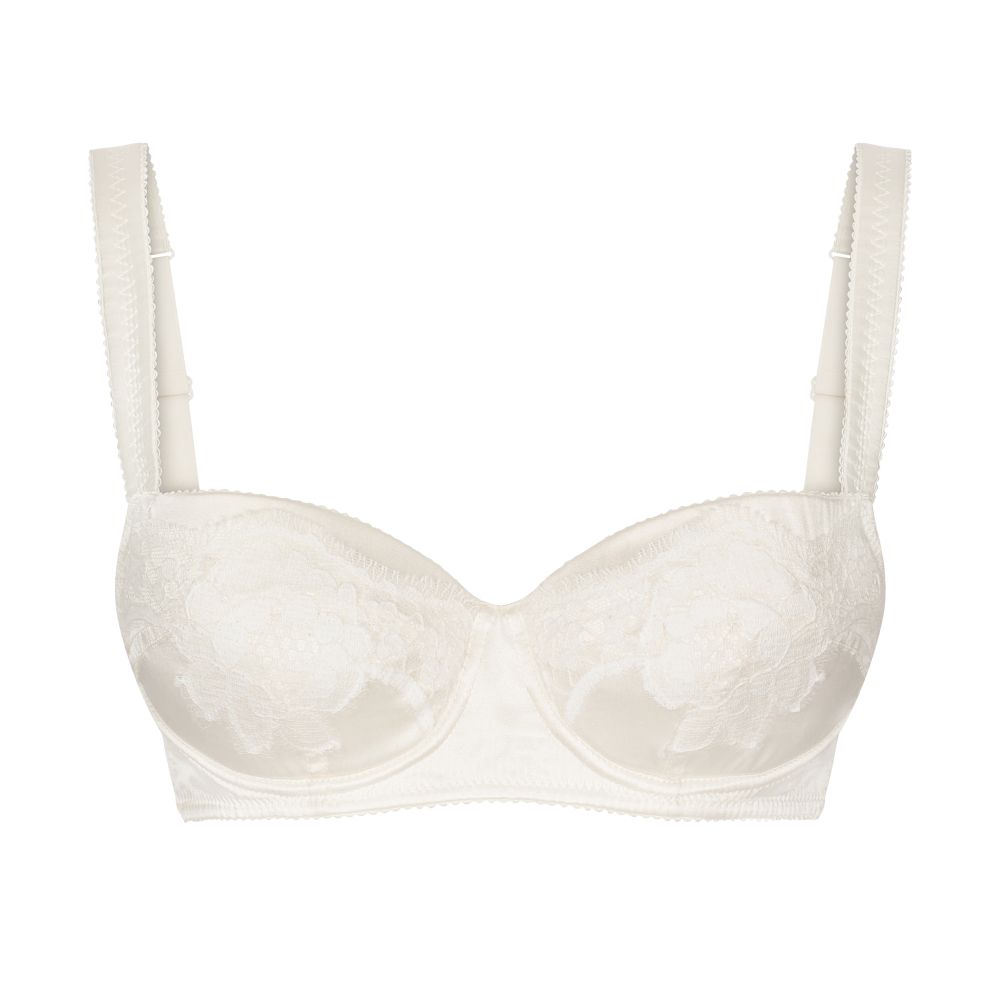 Dolce & Gabbana Padded balcony bra in satin