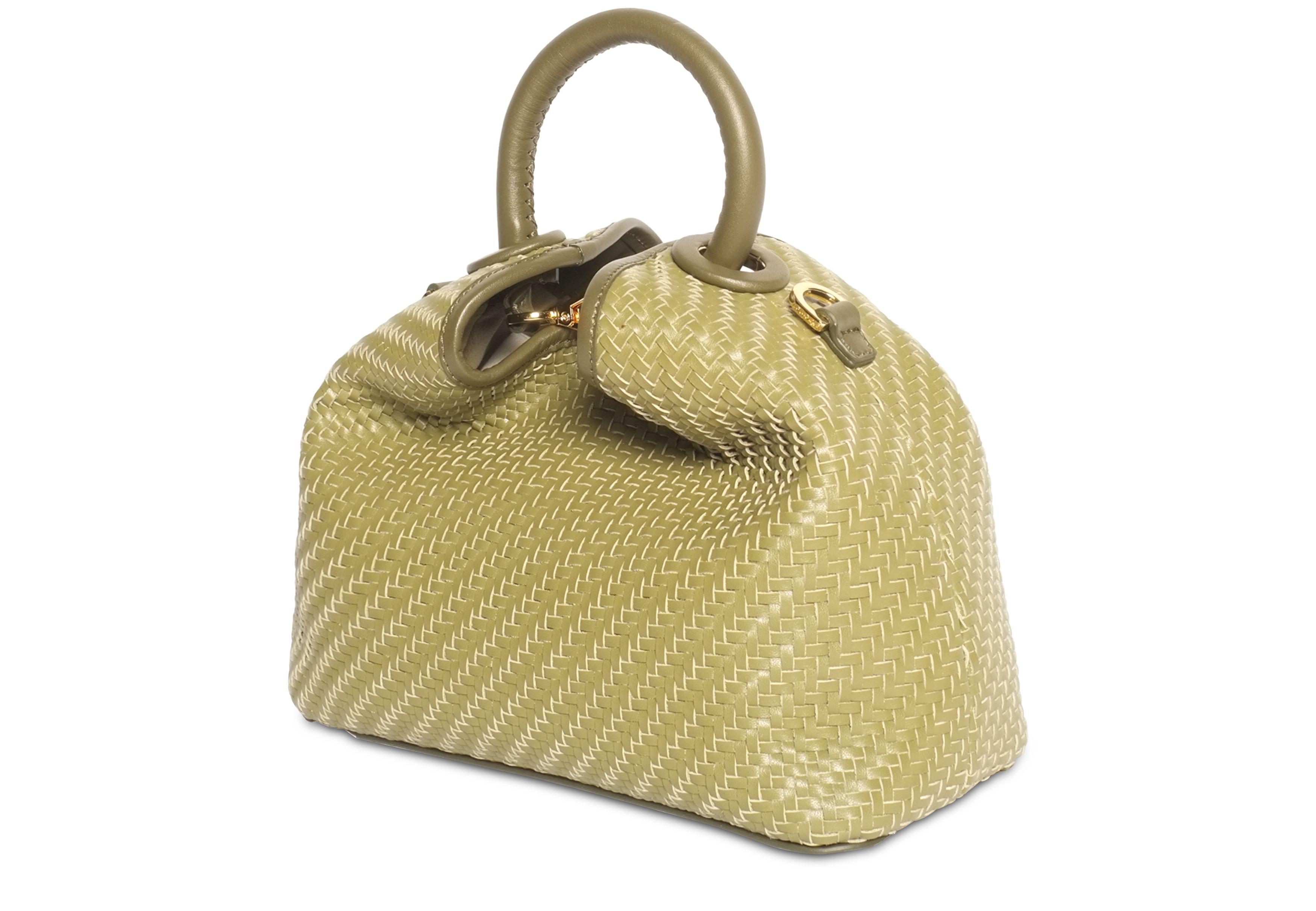 Elleme Baozi medium woven leather bag