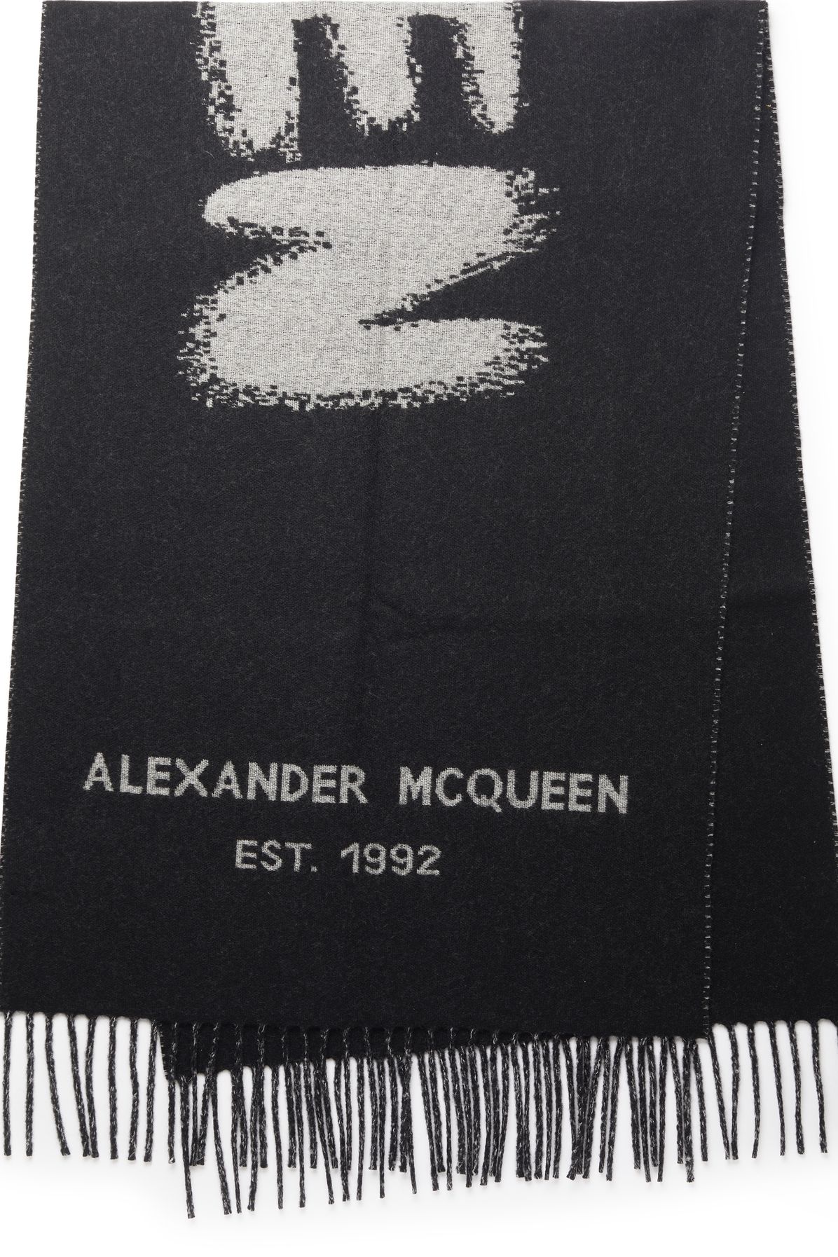 Alexander McQueen Graffiti scarf 45x18