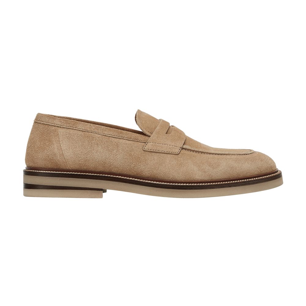 Brunello Cucinelli Penny suede Loafers