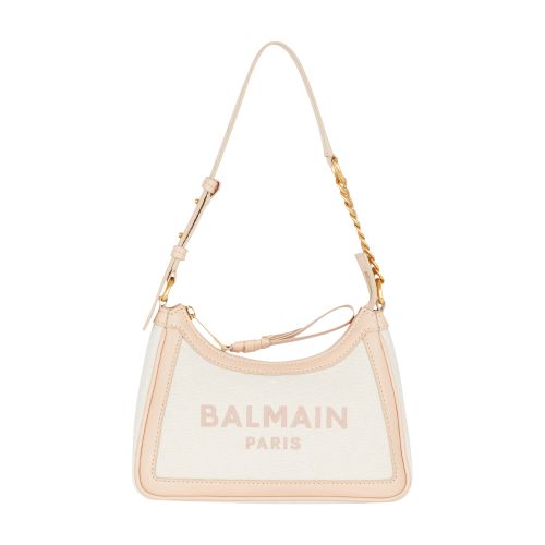 Balmain B-Army canvas and leather handbag