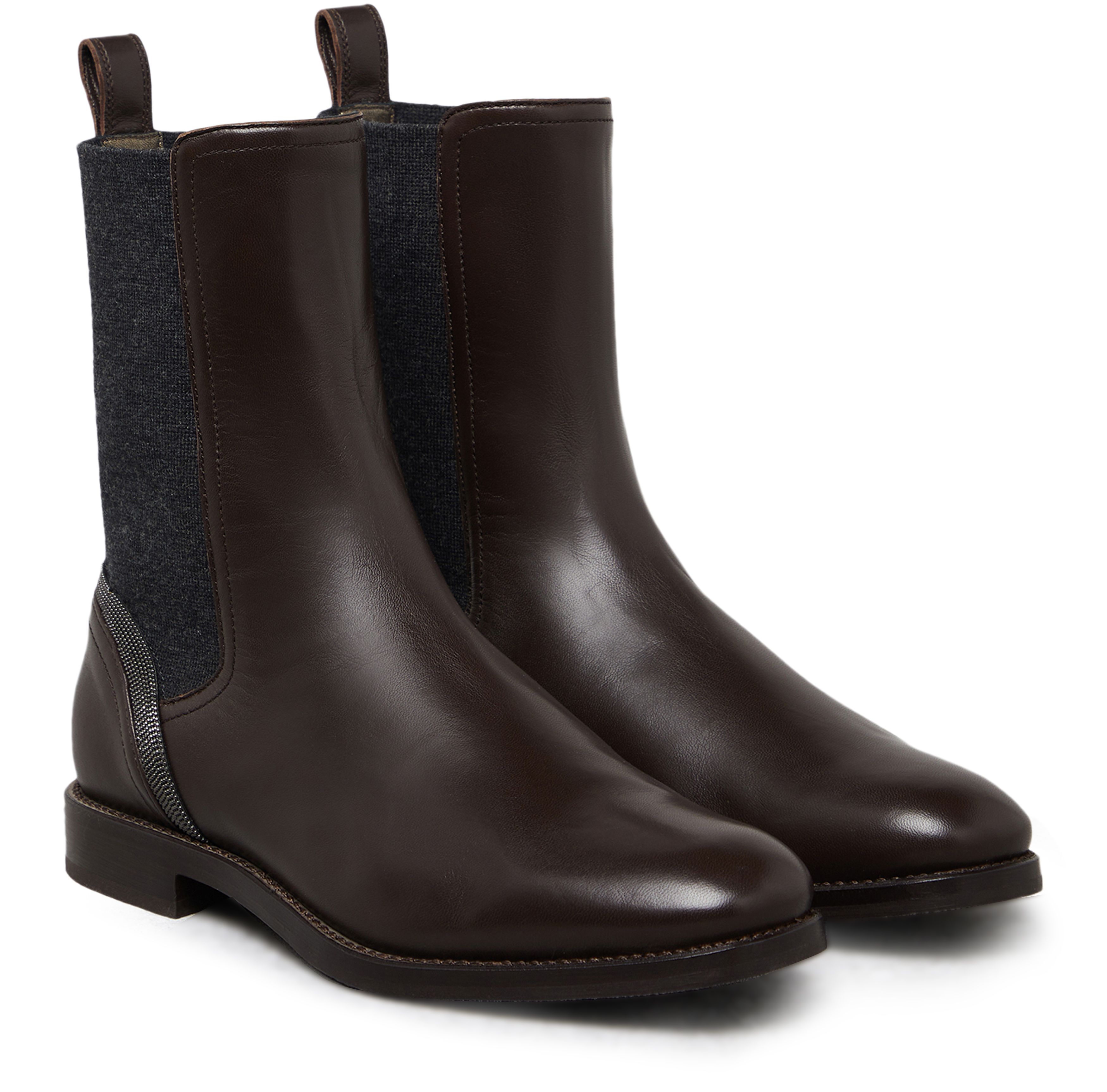 Brunello Cucinelli Leather Chelsea boots