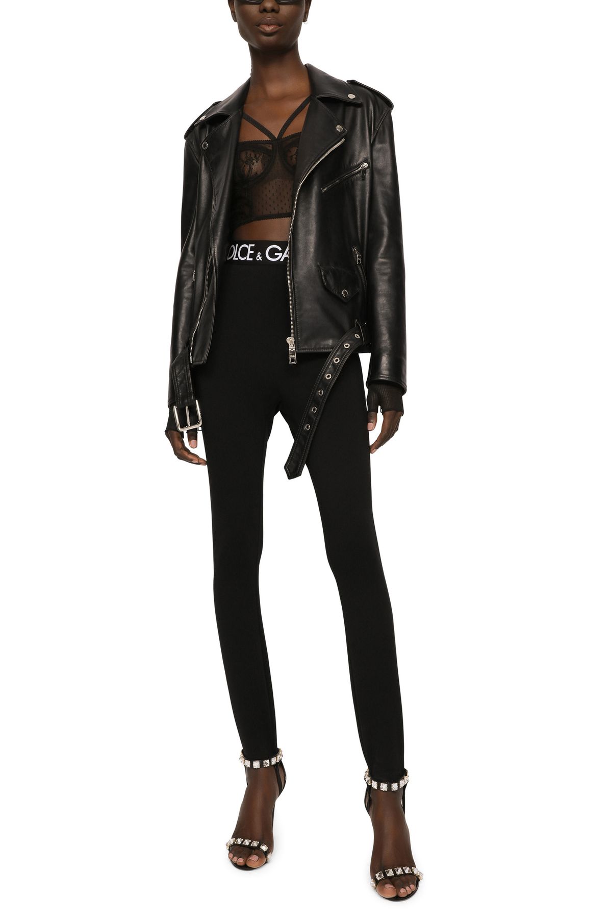 Dolce & Gabbana Leather biker jacket