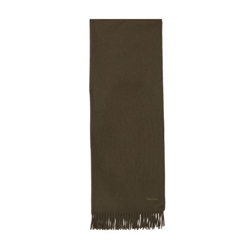 Max Mara Tartan logo scarf