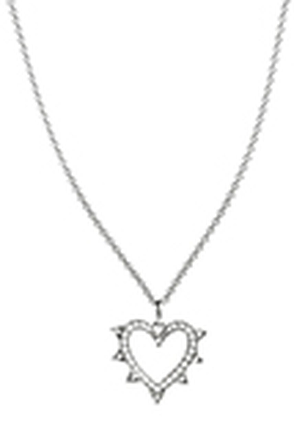  Caur Rockaway silver and diamond necklace