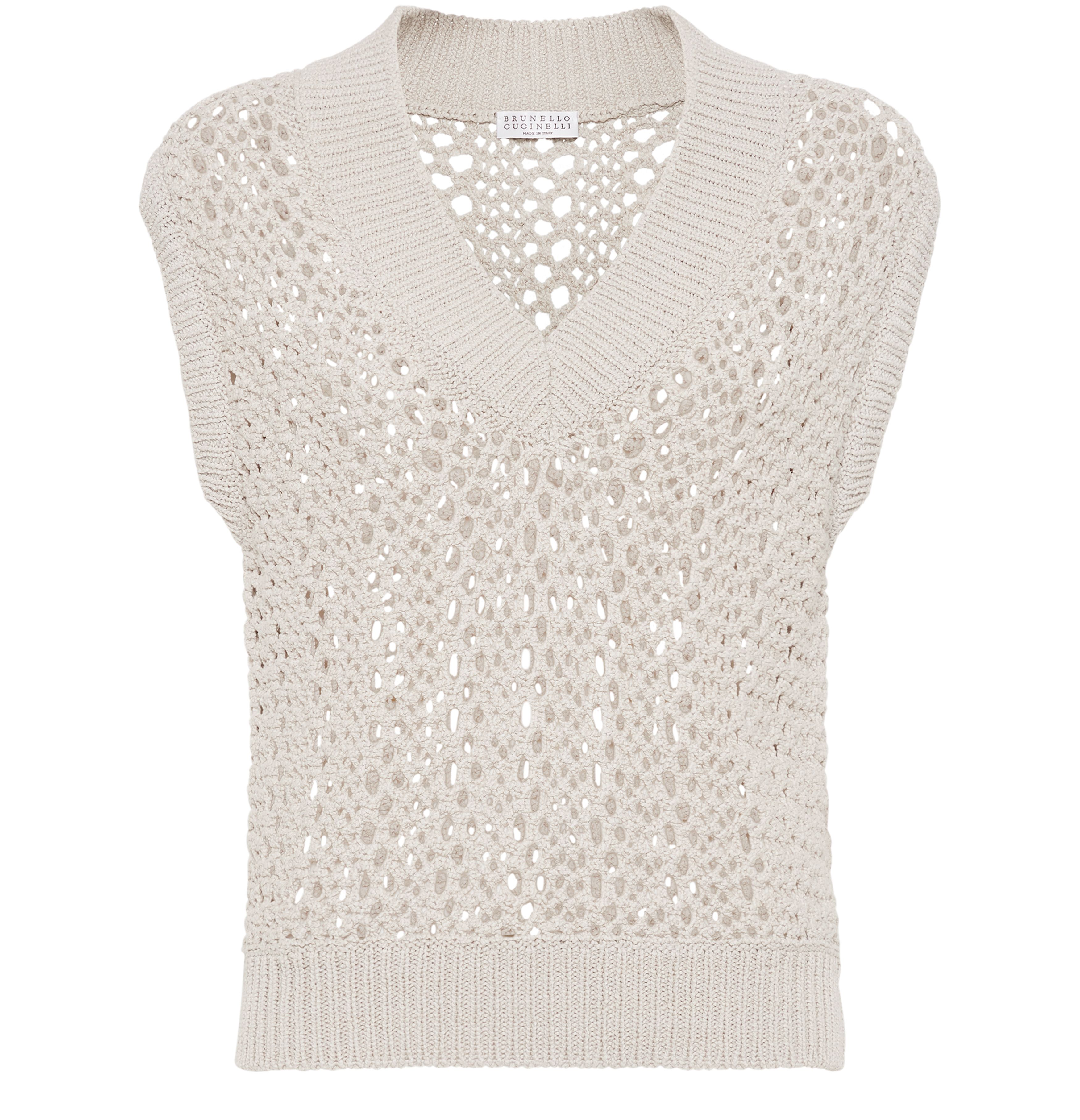 Brunello Cucinelli Mesh knit top