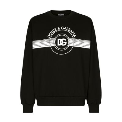 Dolce & Gabbana Jersey Sweatshirt with Logo Print