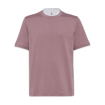 Brunello Cucinelli T-shirt with faux-layering