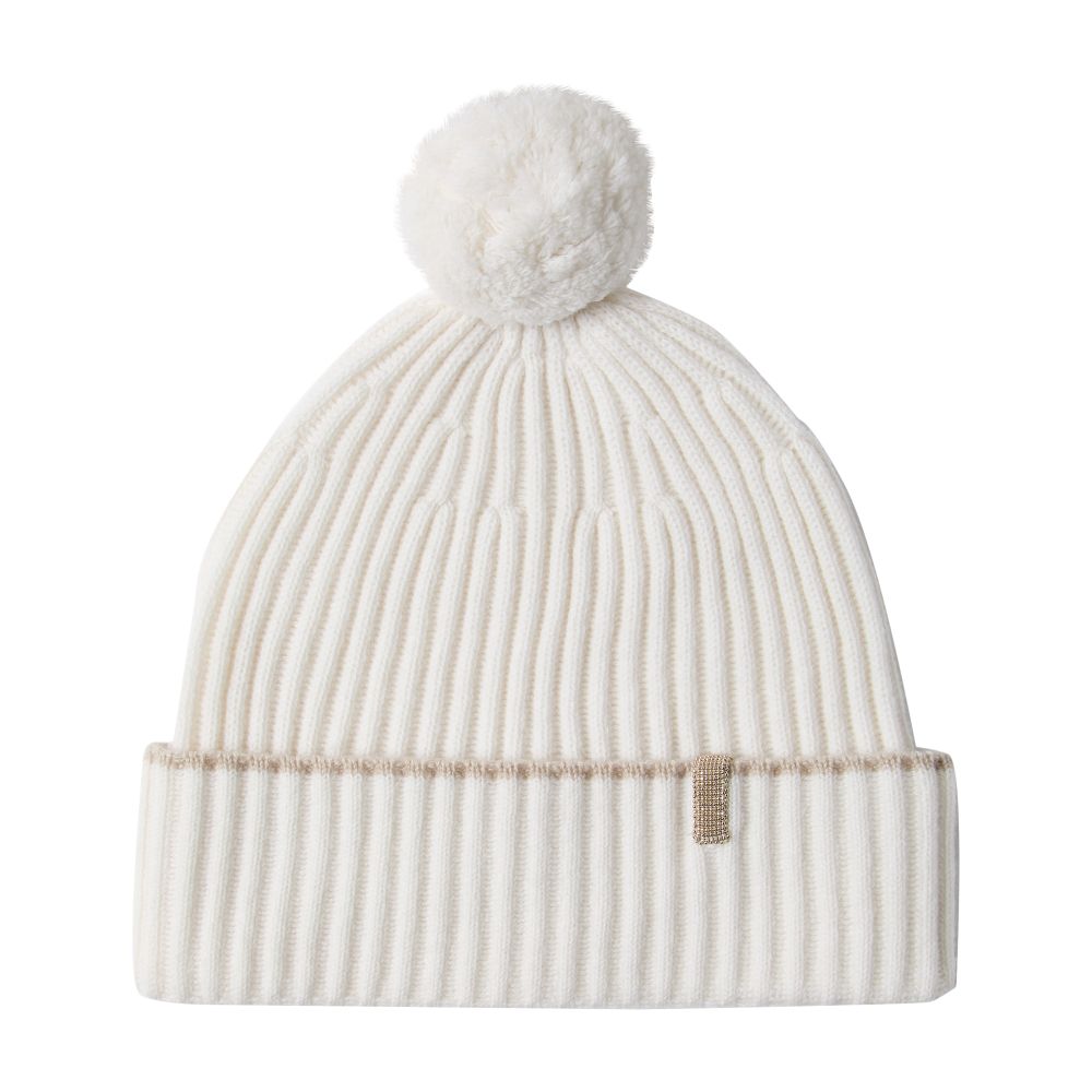 Brunello Cucinelli Cashmere rib knit beanie