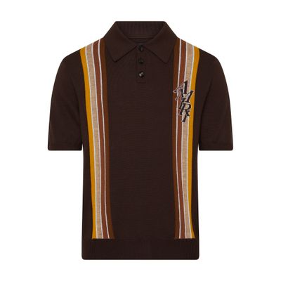 Amiri Stack stripe shortsleeved polo