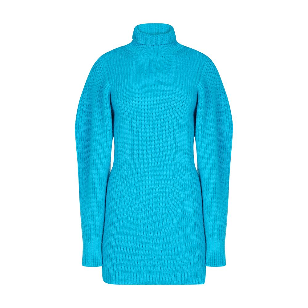 Nina Ricci Turtleneck chunky ribbed dress