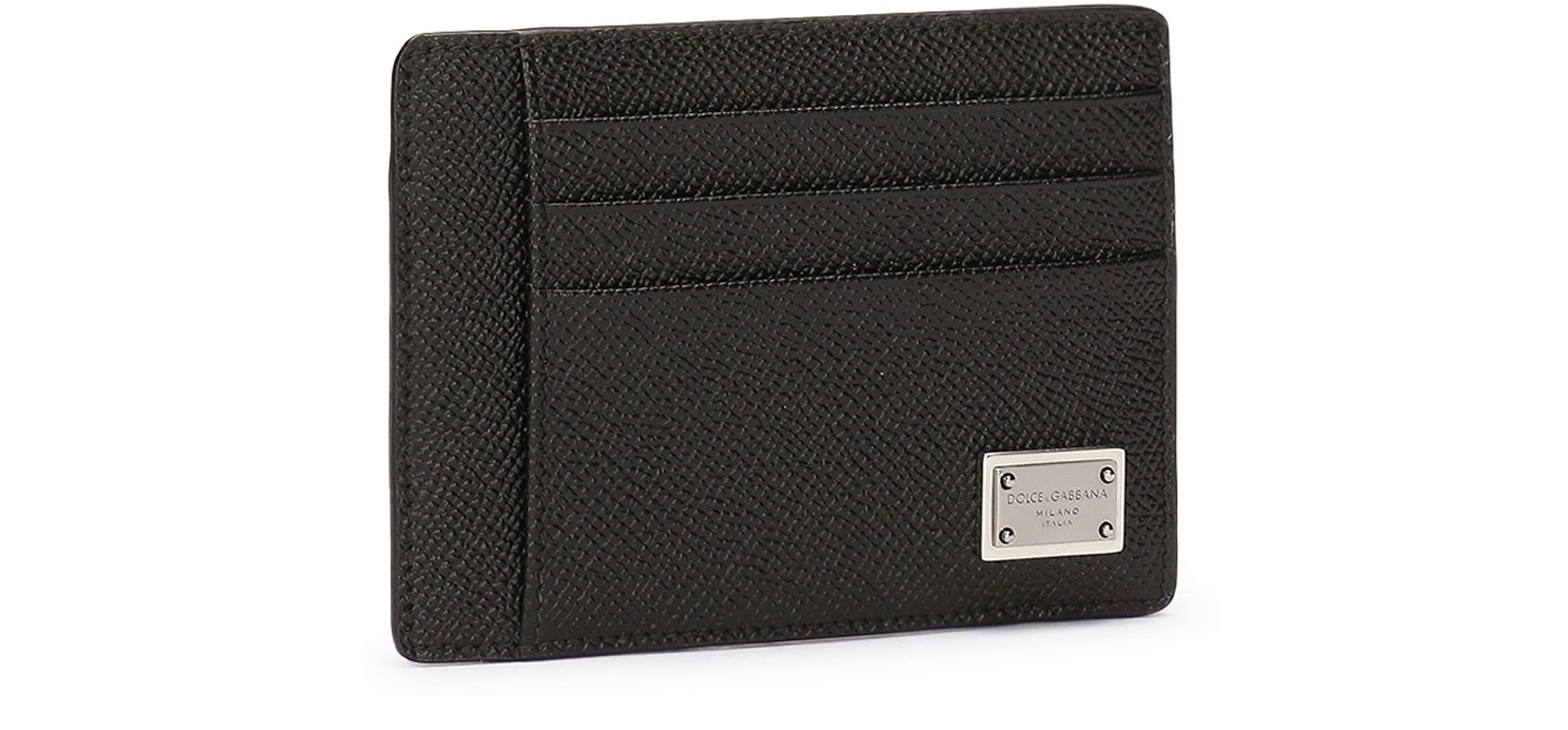 Dolce & Gabbana Dauphine-print calfskin card holder