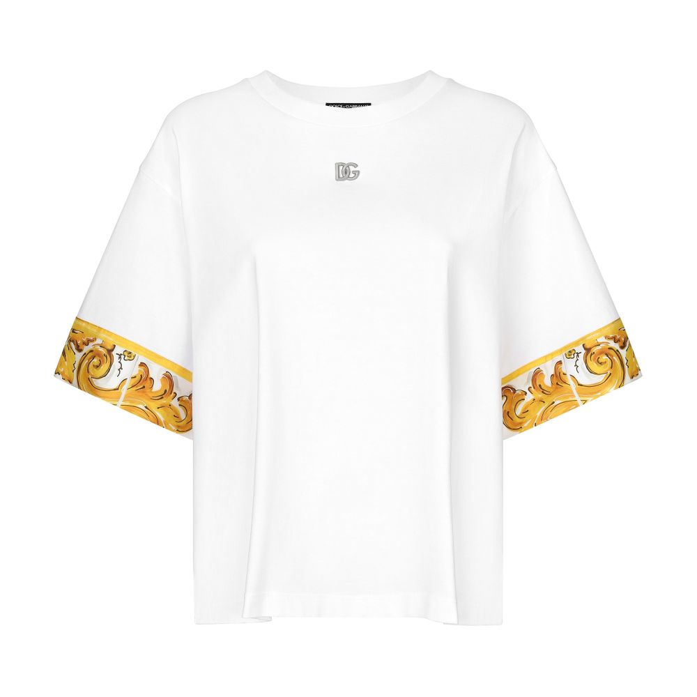 Dolce & Gabbana T-shirt with Majolica details