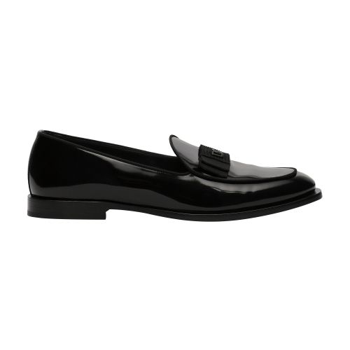 Dolce & Gabbana Polished calfskin slippers