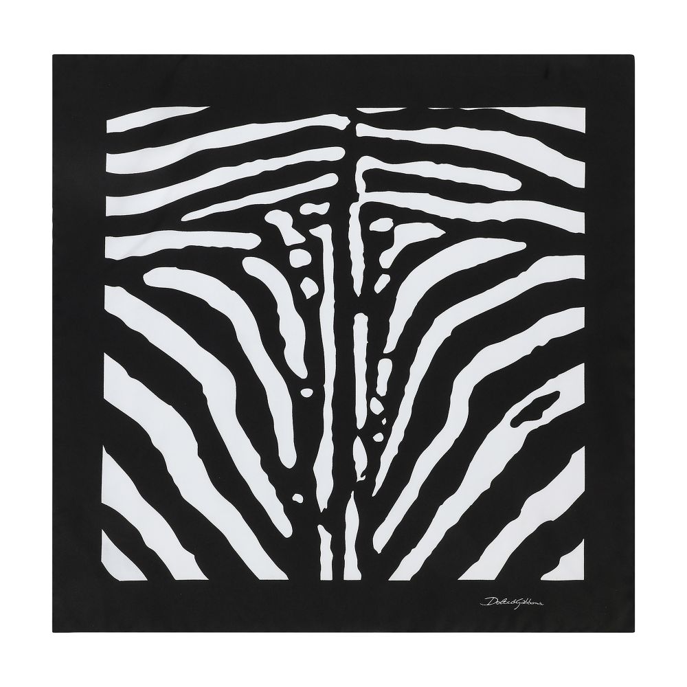 Dolce & Gabbana Zebra-print twill scarf (50 x 50)