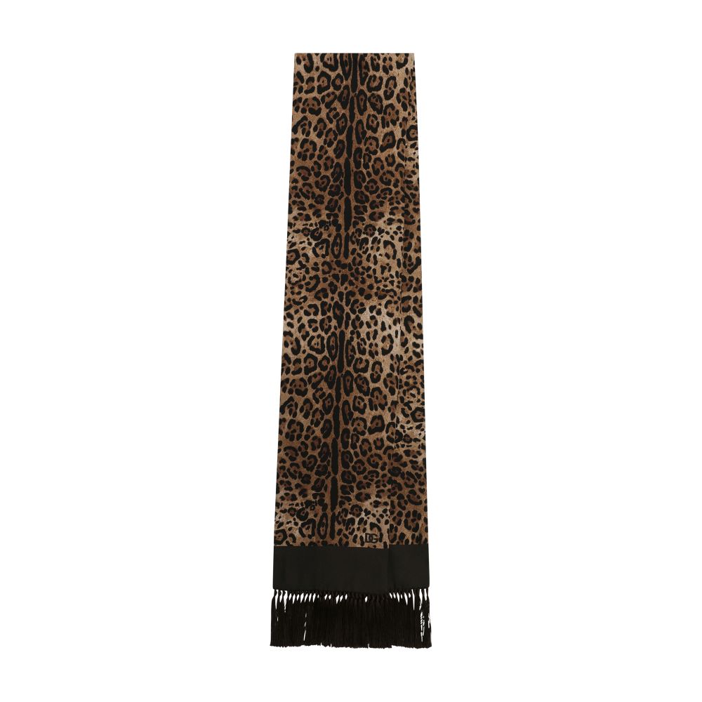 Dolce & Gabbana Silk scarf with fringing